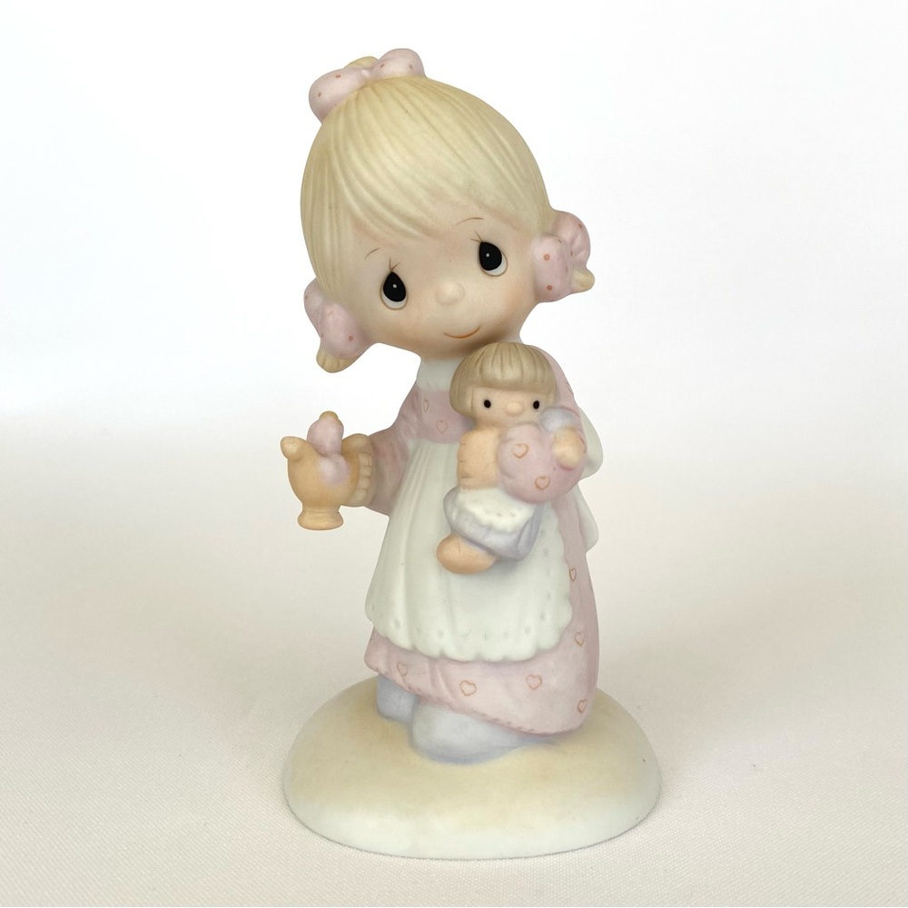 Precious Moments “Jesus Is The Light” Vintage Porcelain Figurine E-1373/G
